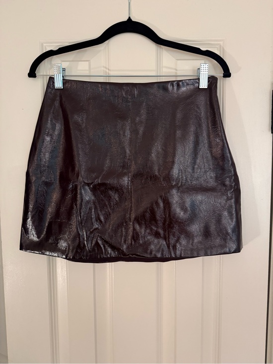 Abercrombie & Fitch Dresses & Skirts - Abercrombie & Fitch The A&F Scarlett Brown Vegan Leather Mini Skort